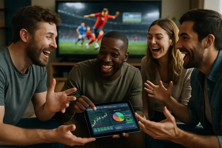 Two analysts comparing sportsbook odds screens and event contract data
