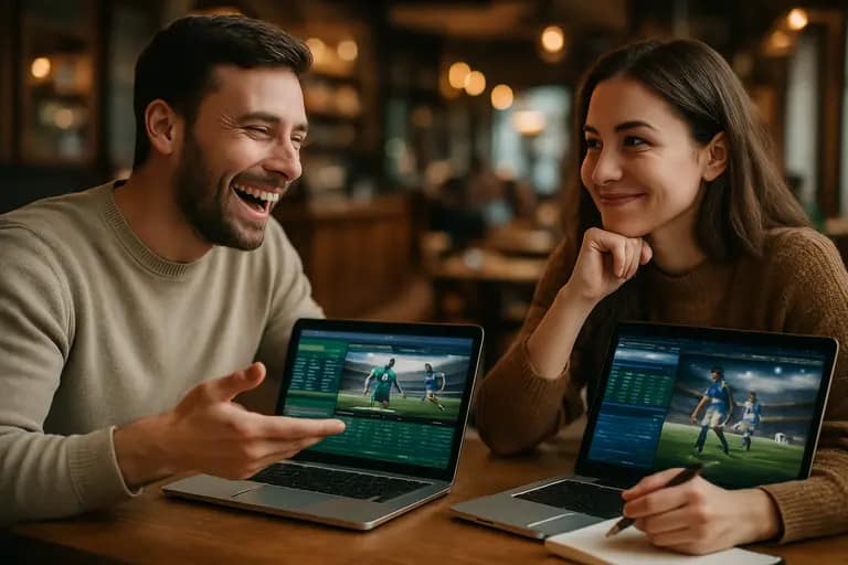 Notebook listing betting lines from multiple regulated operators
