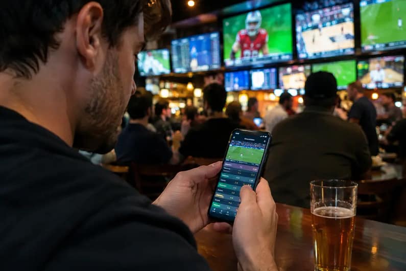 DraftKings FanDuel pricing analysis on a laptop with NFL market charts