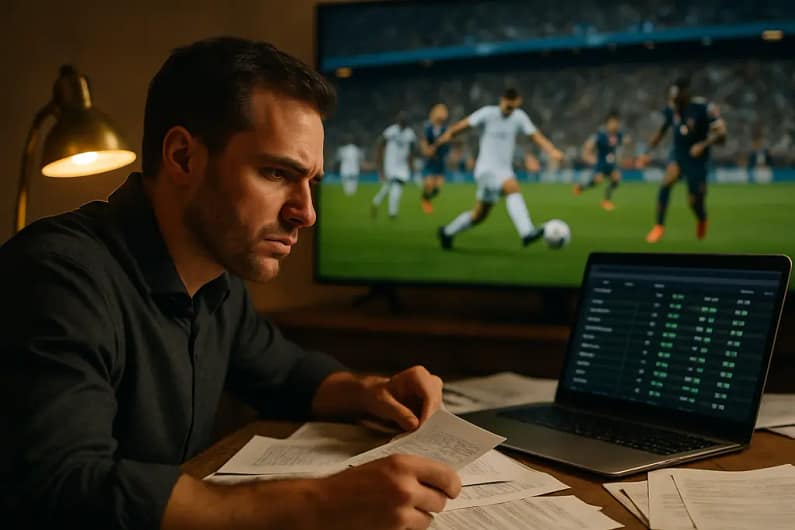 Live Betting Margins analysis on a sportsbook screen beside pre-match pricing notes