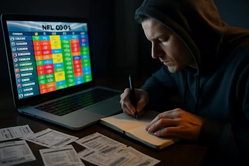 NFL Early Lines comparison screen with football markets and pricing charts
