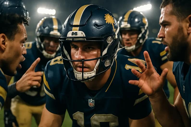 Analyst reviewing prediction markets data beside football schedule notes